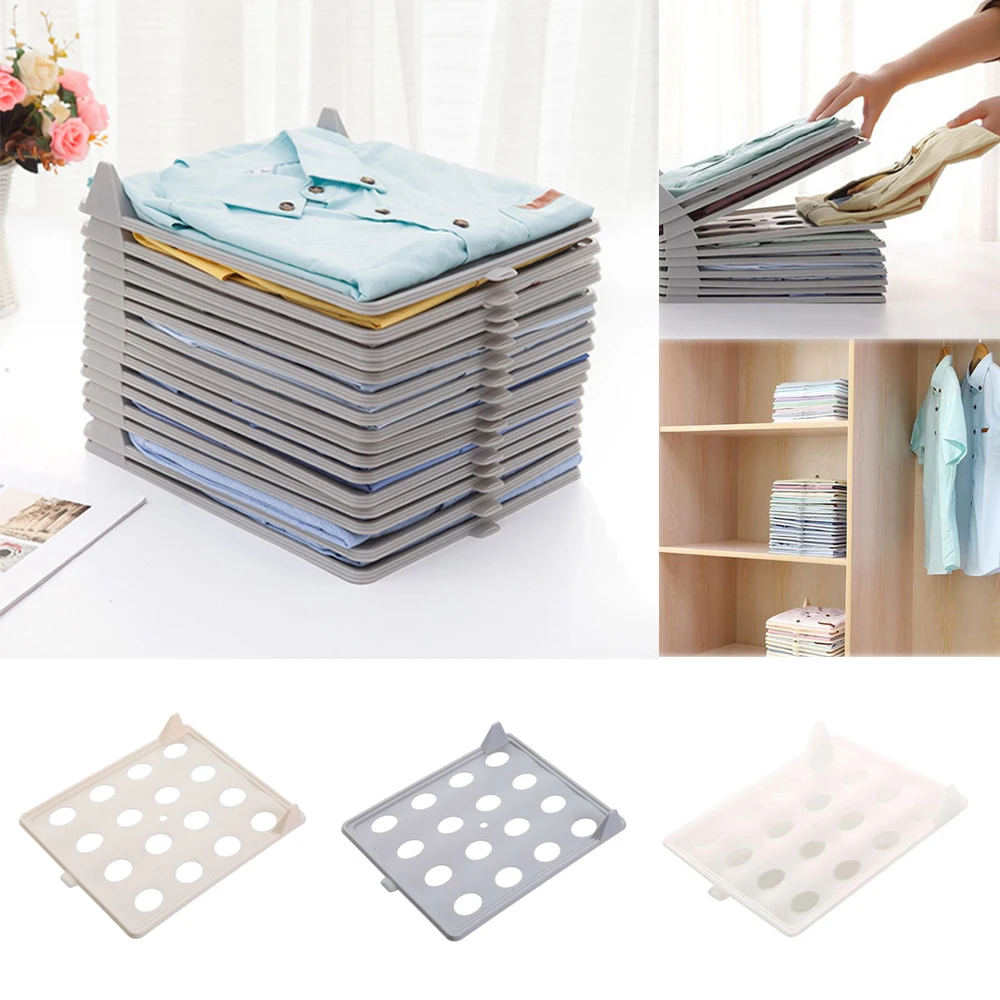 Креативная футболка органайзер для одежды шкаф хранения путешествий система