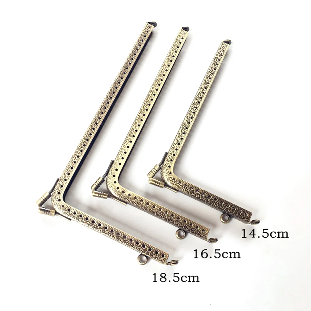 10pcs 14 516 518 5cm right angle l metal coin purse phone bag frames kiss clasps locks clutch buckles diy hardware accessories free global shipping
