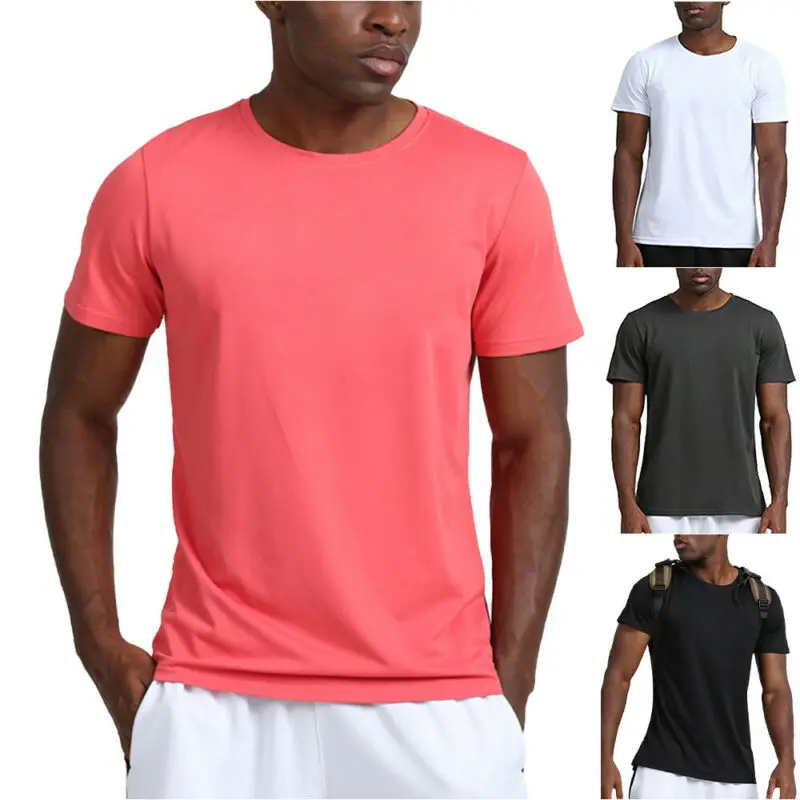 

Mens Sport Gym Tops Shirts Outdoor Basketball Running Tee T-shirts Casual New
