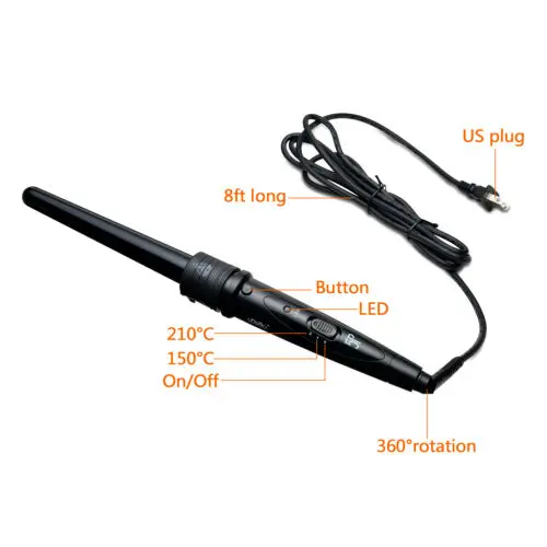 Профессиональные щипцы для завивки с ЖК-дисплеем 5 в 1 контролем температуры и