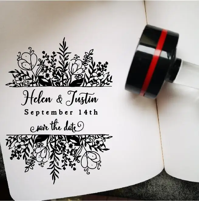 Таможенная печать для свадеб подарок настраиваемым именем штемпельная