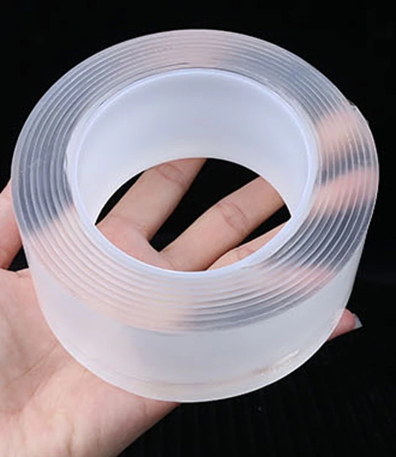 1 м/5 м нано волшебная лента Двусторонняя прозрачная без следов многоразовая
