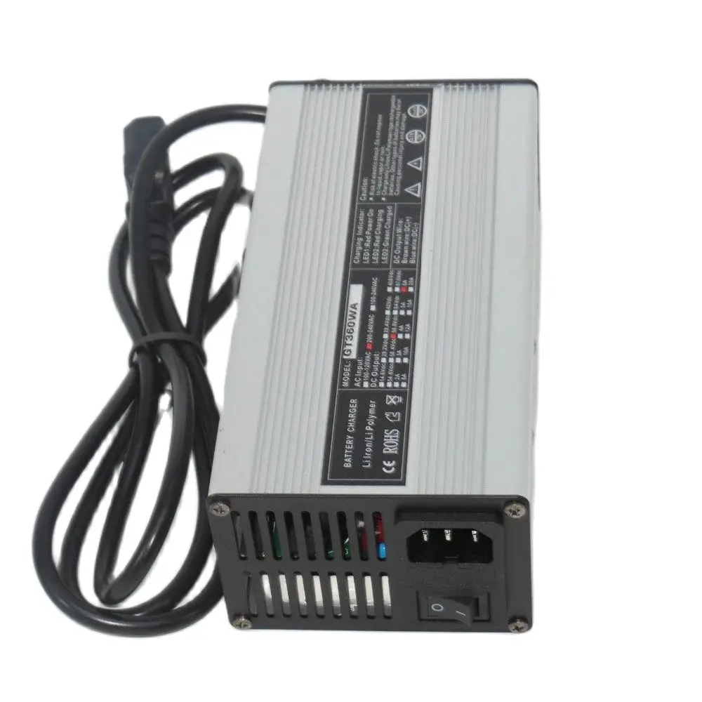 

Зарядное устройство Evfitting 16S LiFePO4 48 В (58,4 в) 5A (amp), алюминиевое зарядное устройство для электровелосипеда/скутера