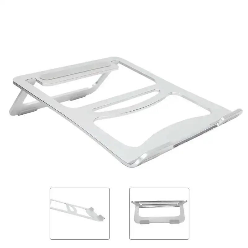 

portable lapdesk laptop table Notebook Stand Folding Silver Aluminum Alloy C7 Laptop Bracket for Laptops Under 15in folding