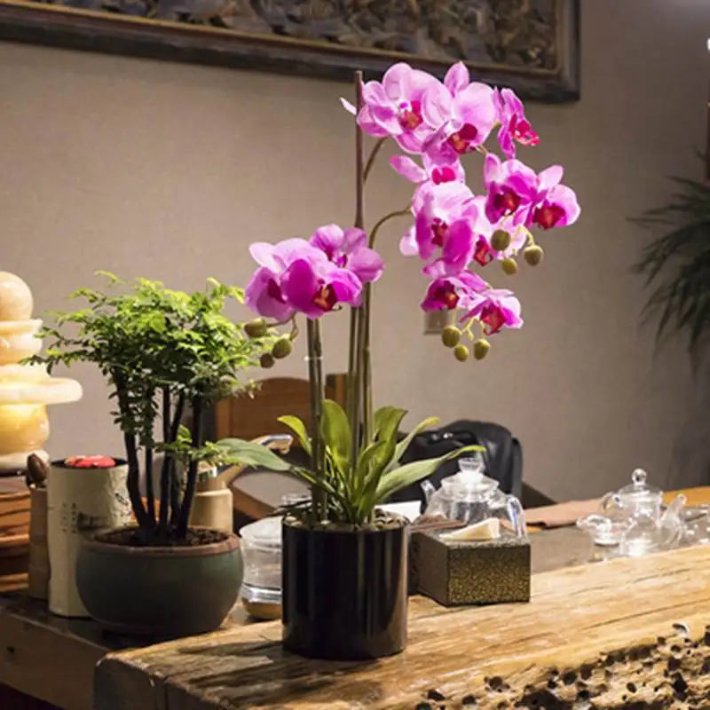 Цветок Шелковый Искусственный 1 шт. бабочка-Орхидея 11 видов | Дом и сад