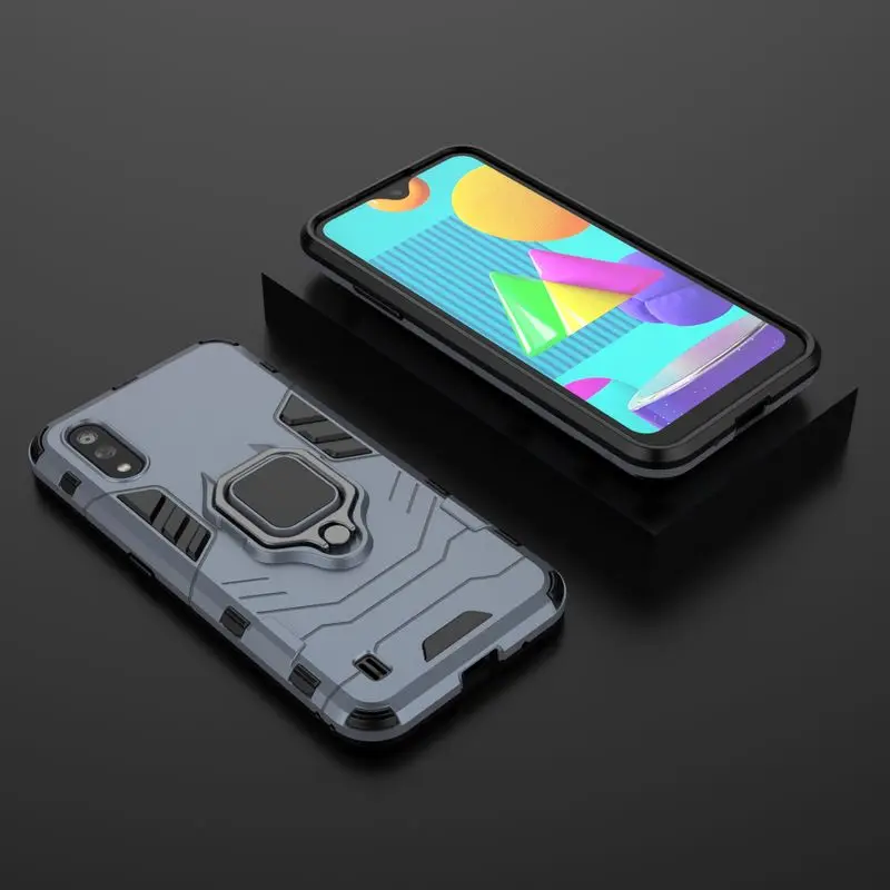 

Shockproof Phone Case For Samsung Galaxy M01 M10 M11 M20 M30 M21 M31 Cover For Samsung M30S M31S Ring Protection Case