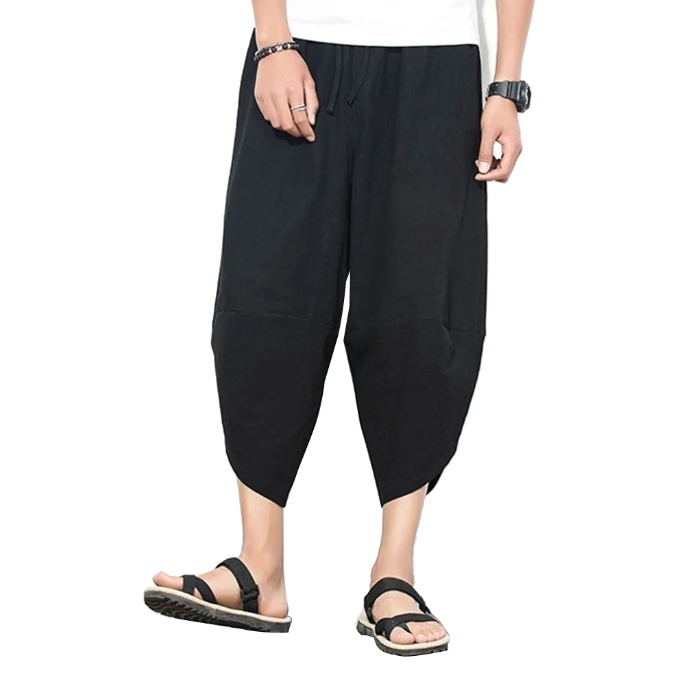 2019 Горячие большие размеры шаровары мужские мешковатые брюки японский стиль