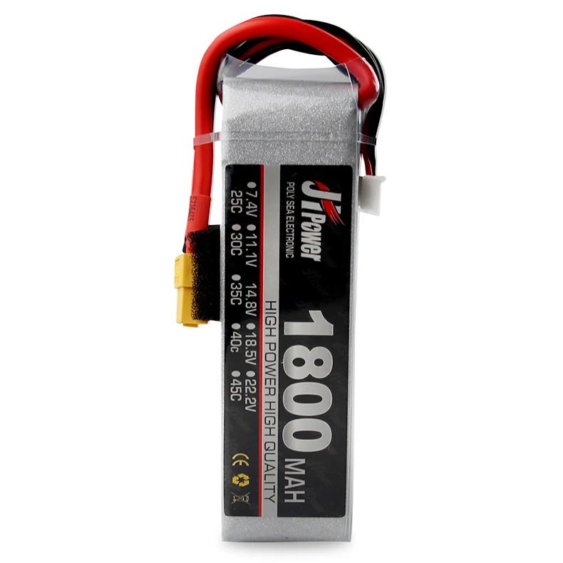 

JH Lipo battery 1800mAh 25C/75C 2S 7.4V 3S 11.1V 4S 14.8V 5S 18.5V 6S 22.2V High Rate Lithium Polymer Batteries For Rc Drone
