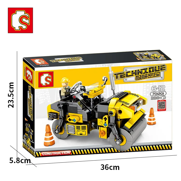 

science and technology machinery series mechanical code simulation drill machine assembles children's building block toys