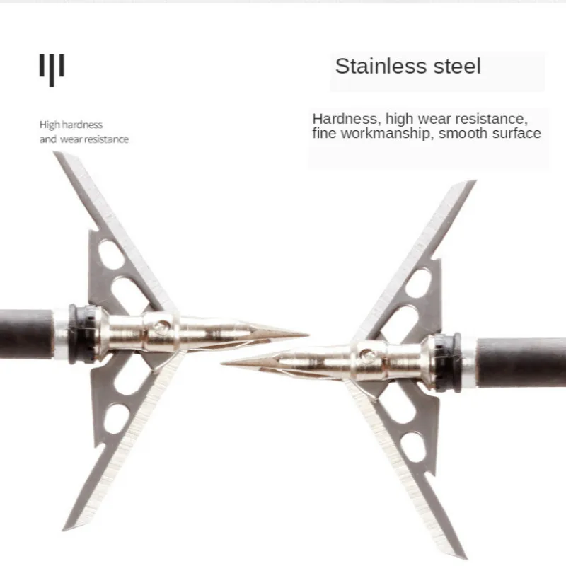 

Angry Four Generations Bow and Arrow Hunting Arrow Outdoor Arrow Archery Equipment Stainless Steel Pointed General Accessories