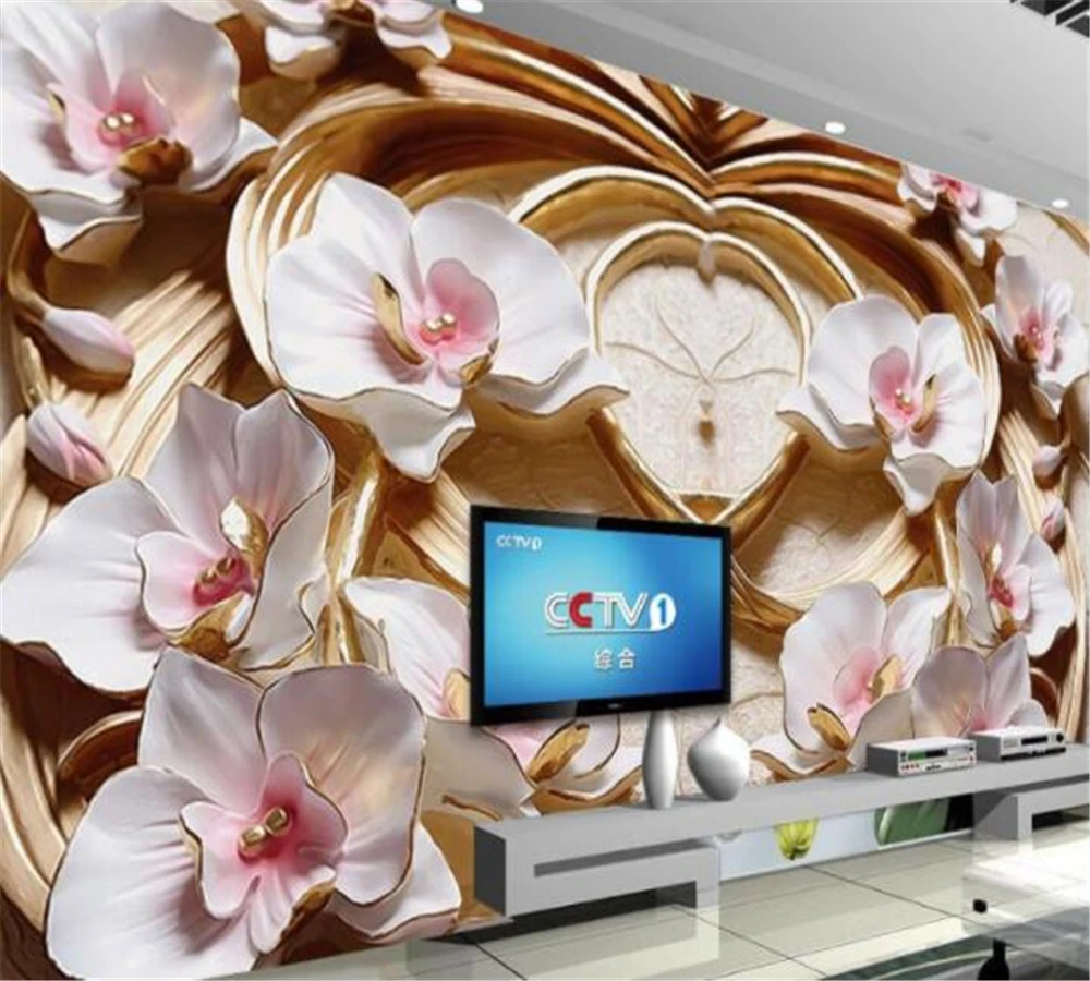 

Beibehang индивидуальные обои 3D Цветочная серия модная роспись ТВ Гостиная Спальня украшение фон обои