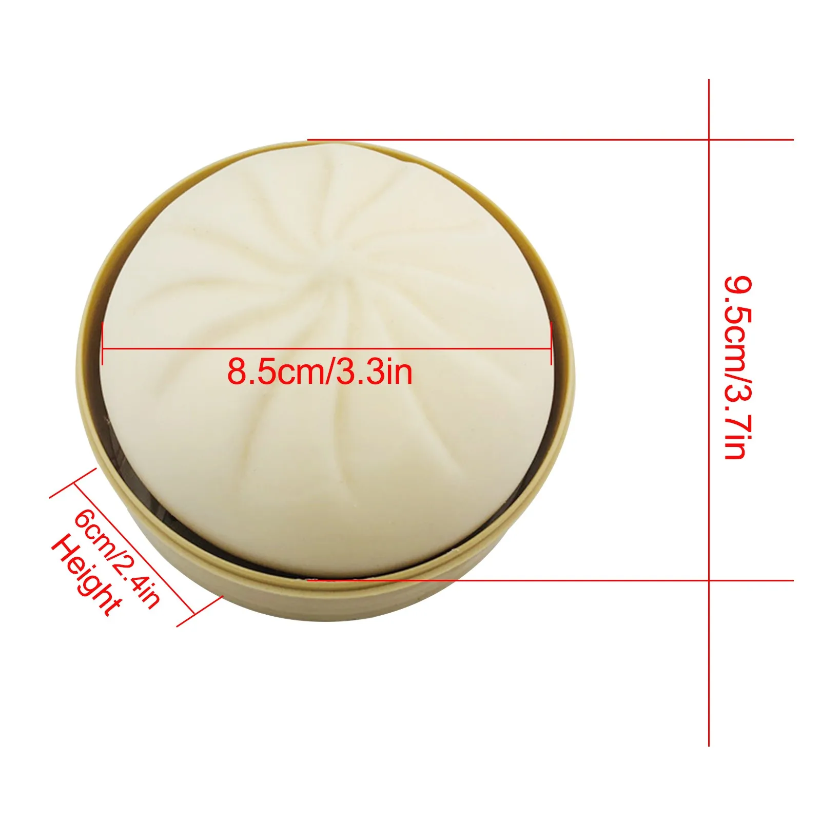 

1pcs Steamed Stuffed Bun Sensory Toy Creative Food Simulation Autism Special Needs Stress Reliever Soft Squeeze release R5