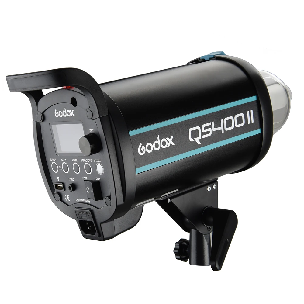 Профессиональный студийный стробоскоп Godox QS400II 400Ws цветовая температура 5600K со