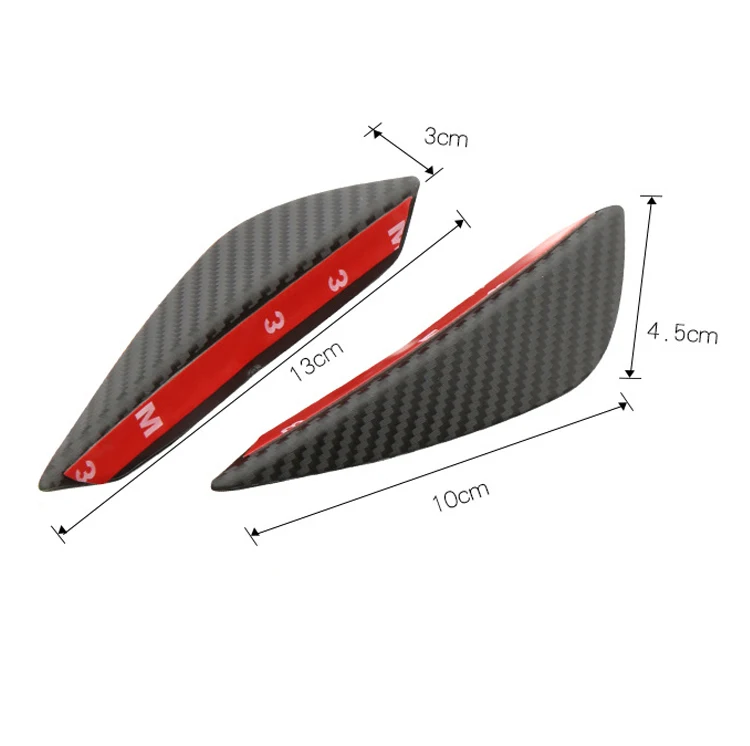 Автомобильный спойлер YOLU из углеродного волокна черная Насадка На передний