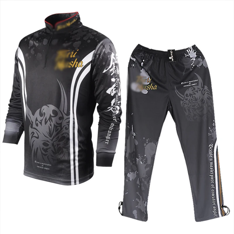 Одежда для рыбалки Летняя мужская с длинным рукавом быстросохнущая