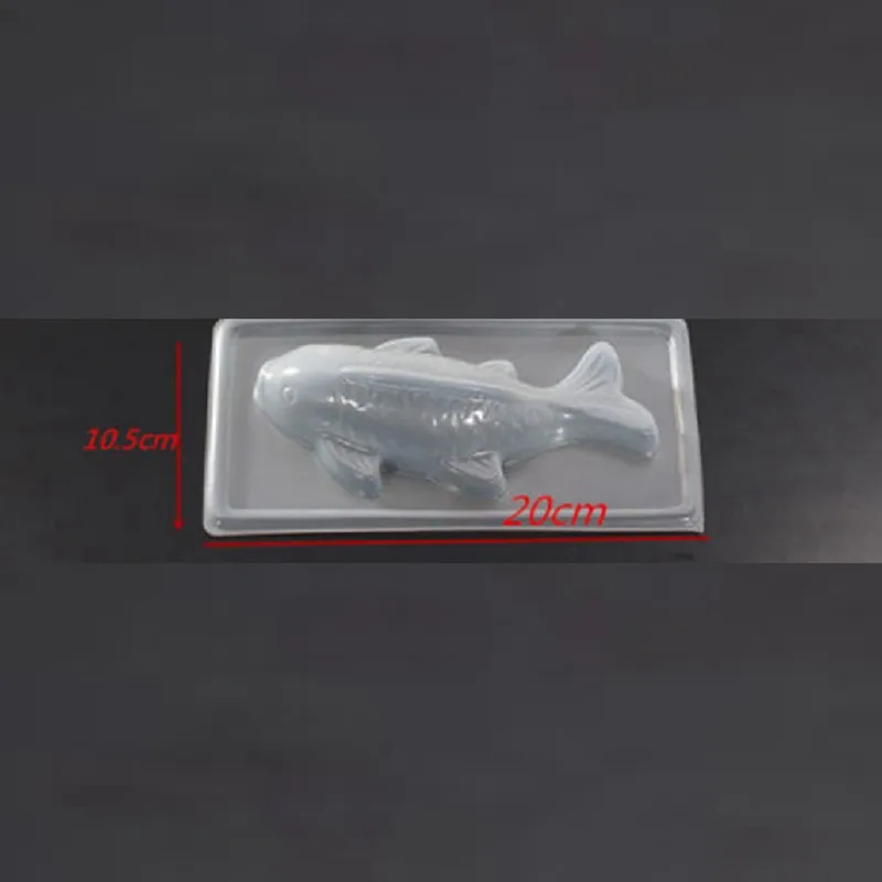 S Новые 3D формы рыбы Koi пластиковые формы для шоколада и желе формы DIY формы большие средние и маленькие размеры инструменты для выпечки украшения - Цвет: S