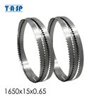 Полотно ленточной пилы TASP, 2 шт., 1650 мм, 6 TPI, 1650x15x0,65 мм, полотна ленточной пилы для деревообработки