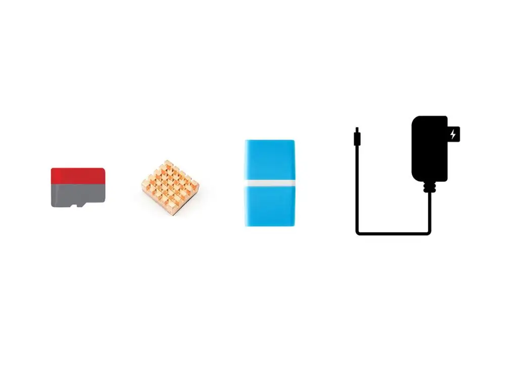 Стартер PI4B Acce Micro SD карта радиатор источник питания без Raspberry Pi 4|Демонстрационные