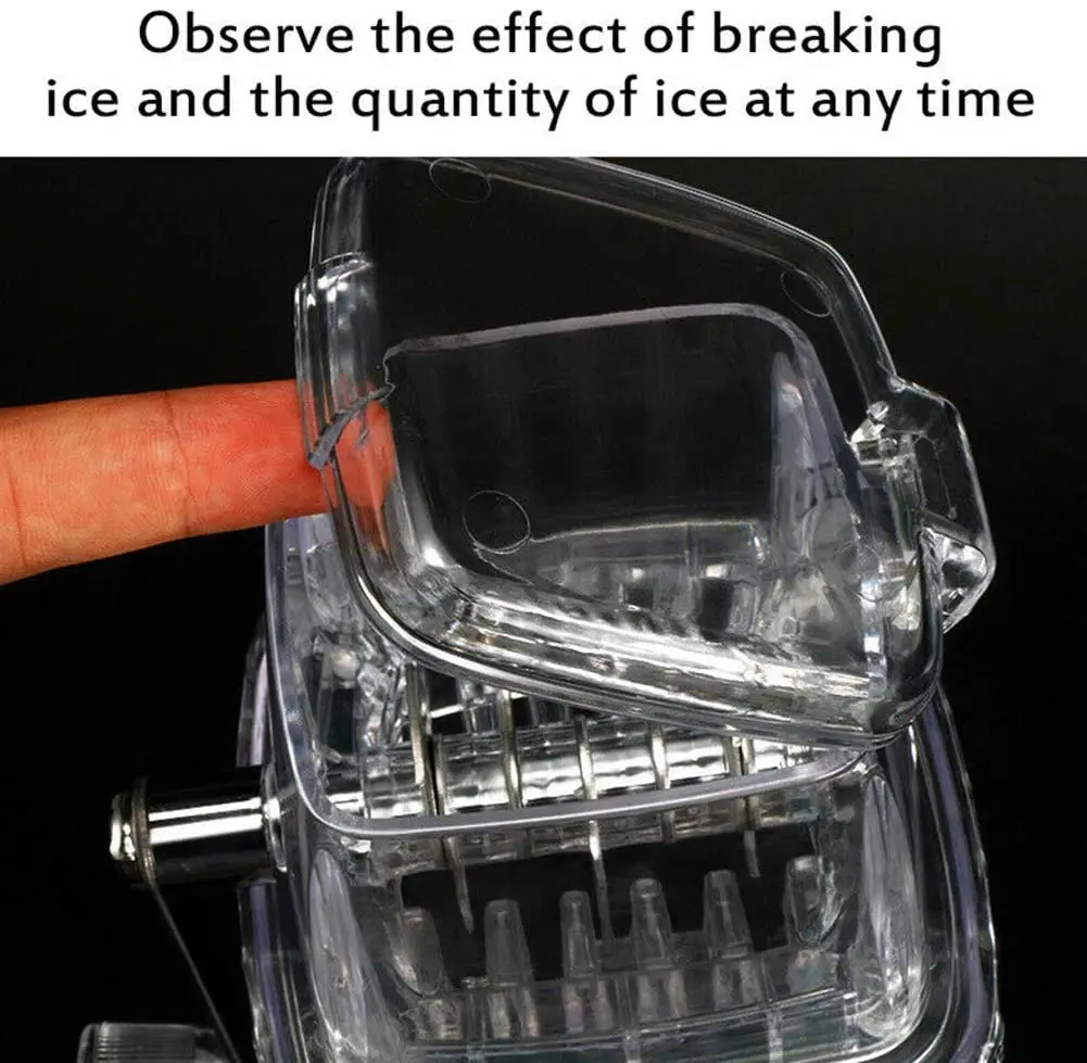 Портативная ручная Измельчитель льда бритва измельчитель ручной снежный конус