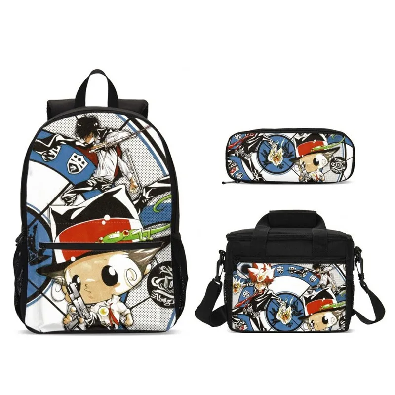 2020 HITMAN REBORN школьные рюкзаки для мальчиков Детские с коробкой еды сумки набор Mochila