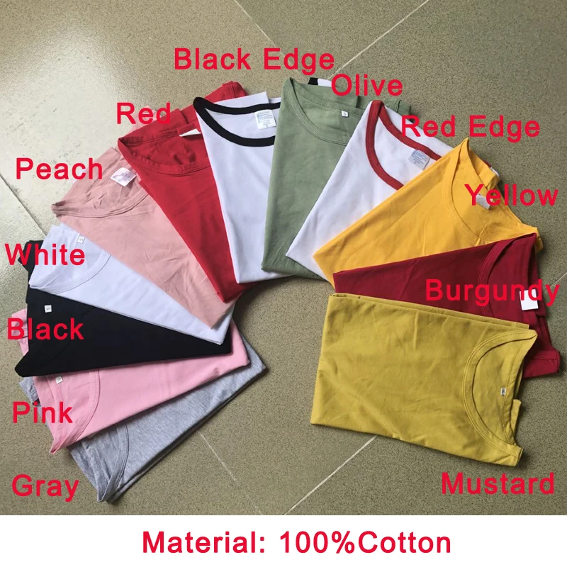 

Custom Personalized Pure Cotton Gift T-shirt Unisex Women Crewneck Graphic Tee Top Casual Workout T Shirt S-3XL