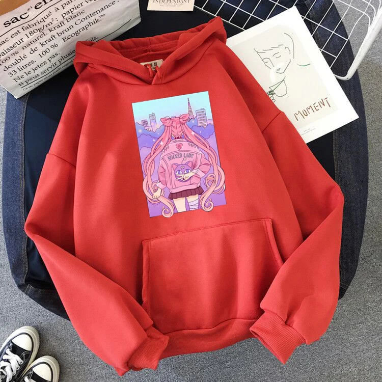 

Hoodies Men Women Long Sleeve Sweatshirt Anime Manga Hoodies Tops Clothes Long Sleeve Sportswear Pullover Print Hooded kawaii