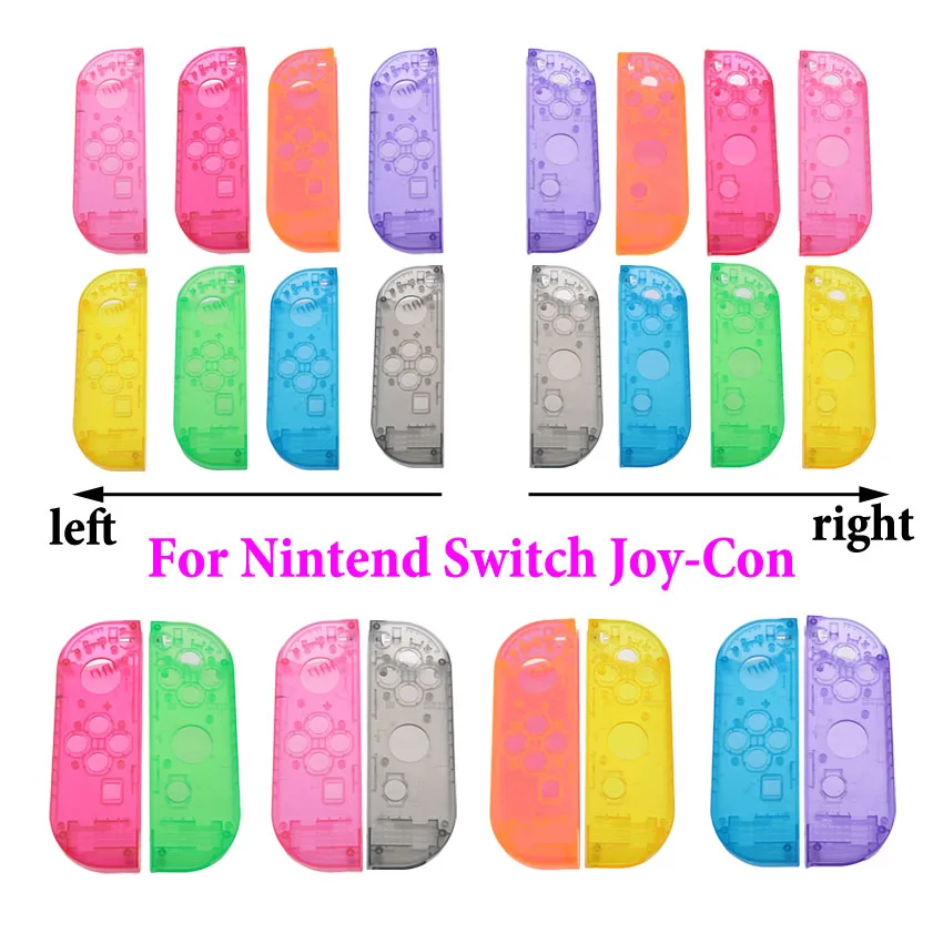 Cltgxdd для Joy con прозрачный корпус переключателей контроллер NS сменный правая и