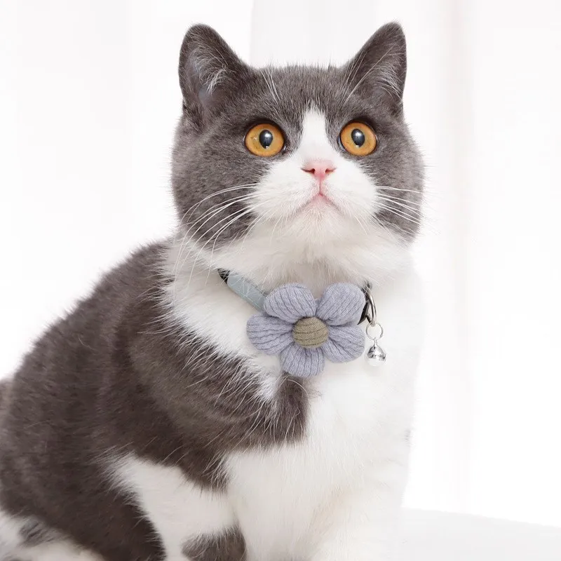 Ошейник для кошек ошейник колокольчиков подсолнухов очаровательные аксессуары