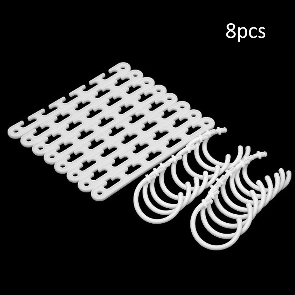 Белые вешалки для одежды 8 шт. хранения органайзер мульти волшебный шкаф чудо