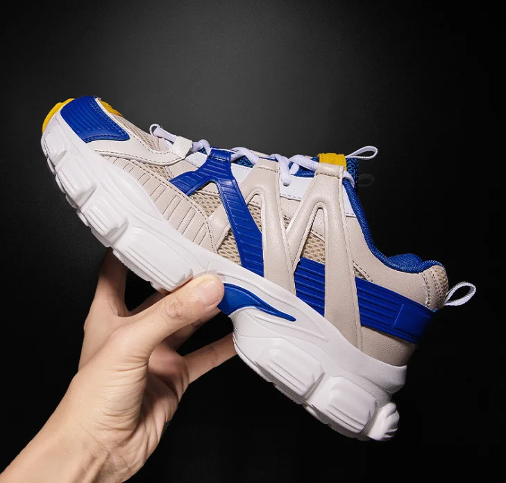 

2020 Female Fashion Dad Shoes Flying Mesh Popular Casual Outdoor Sports Unisex Sneakers Thick Comfortable Lace-Up Men Trainers