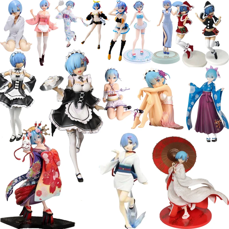 Бикини Rem EXQ Zero Life в другом мире аниме купальник Ver. Фигурка из ПВХ коробке 9 25 см