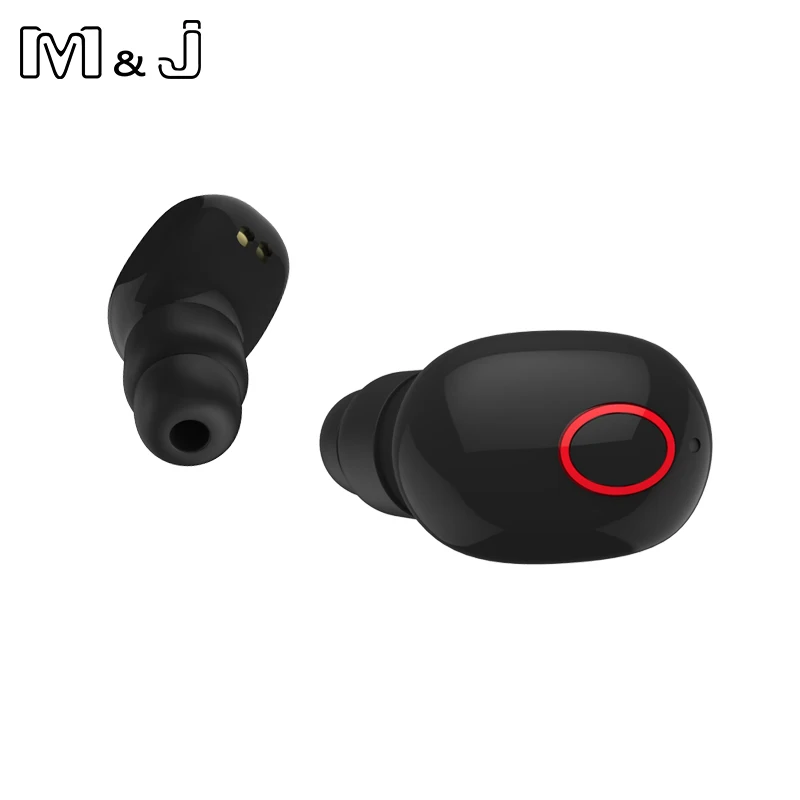 M & J F12 Bluetooth наушники с микрофоном Настоящие Беспроводные стереонаушники