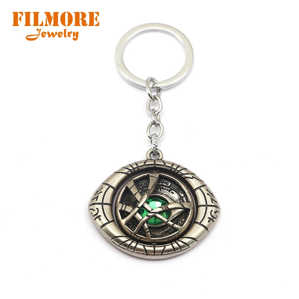 Брелок Доктор Странный брелок с кристаллом глаз агато Вращающийся фильмом