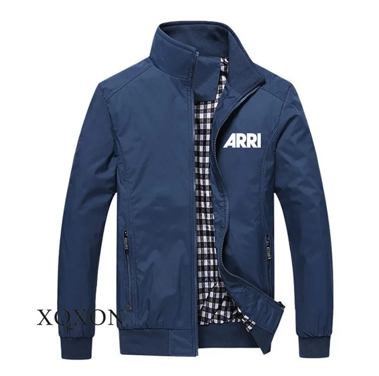 

2022 Arri Print Men Clothing Windbreaker Custom Design Jackets Spring Autumn Pilot Man Stand Collar Coats Jackets W22