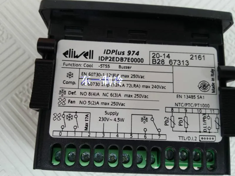 Оригинальный импортный электронный термостат ELIWELL ID974 для холодного хранения, регулятор температуры холодильника IDplus974 IDP2 (art.: 3920b82da7886) - 3920b82da7886