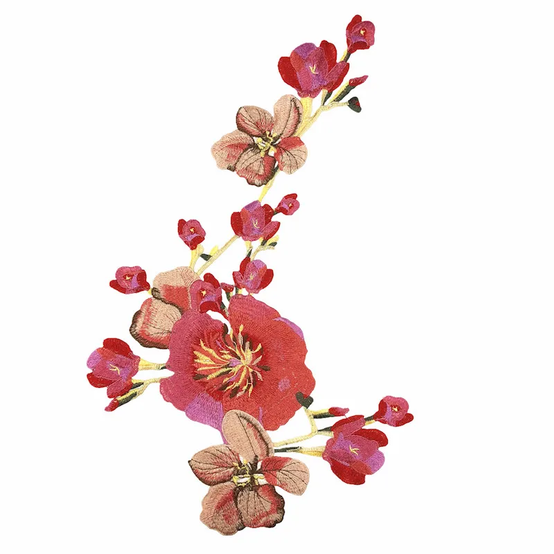 1 шт. большие цветочные аппликации для вышивания нашивки пришивания украшение