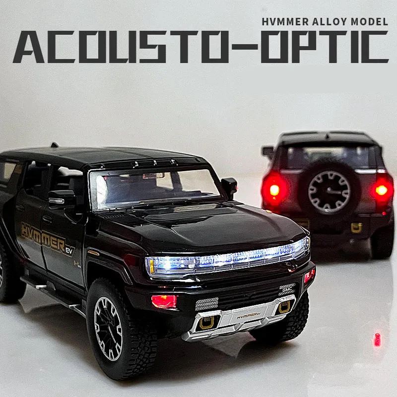 Новая модель автомобиля HUMMER EV из сплава в масштабе 1:24 Литые металлические