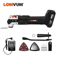 lomvum 20v cordless renovator oscillating woodworking power tools diy home 6 variable speed multi cutter electric trimmer blade