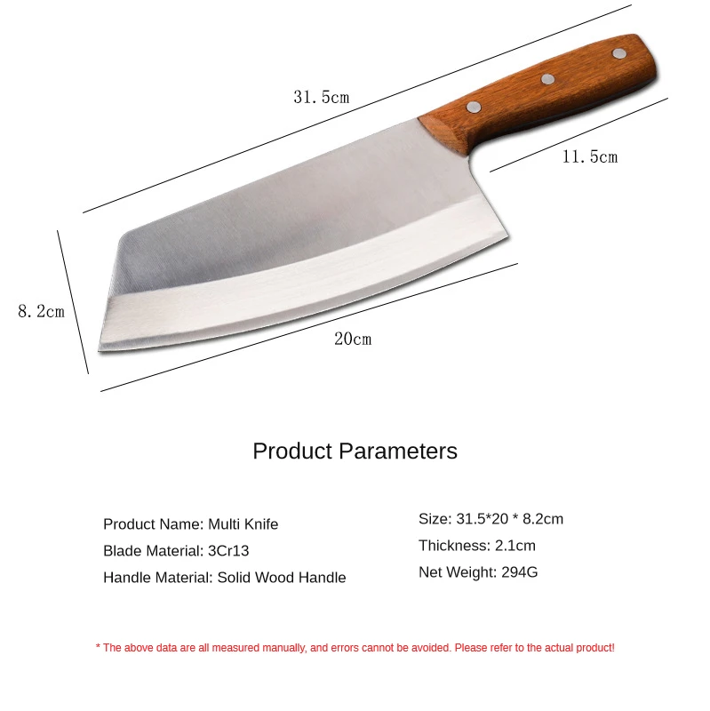 

2021 CINESSD stainless steel chef's knife Chinese food knife meat fish vegetable slicing knife super sharp blade rosewood handle