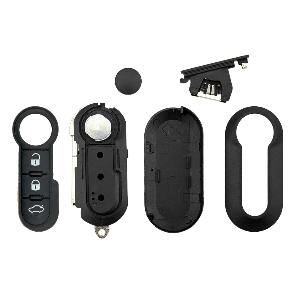 Чехол для автомобильного ключа с дистанционным управлением OkeyTech чехол F-Fiat 500 Panda