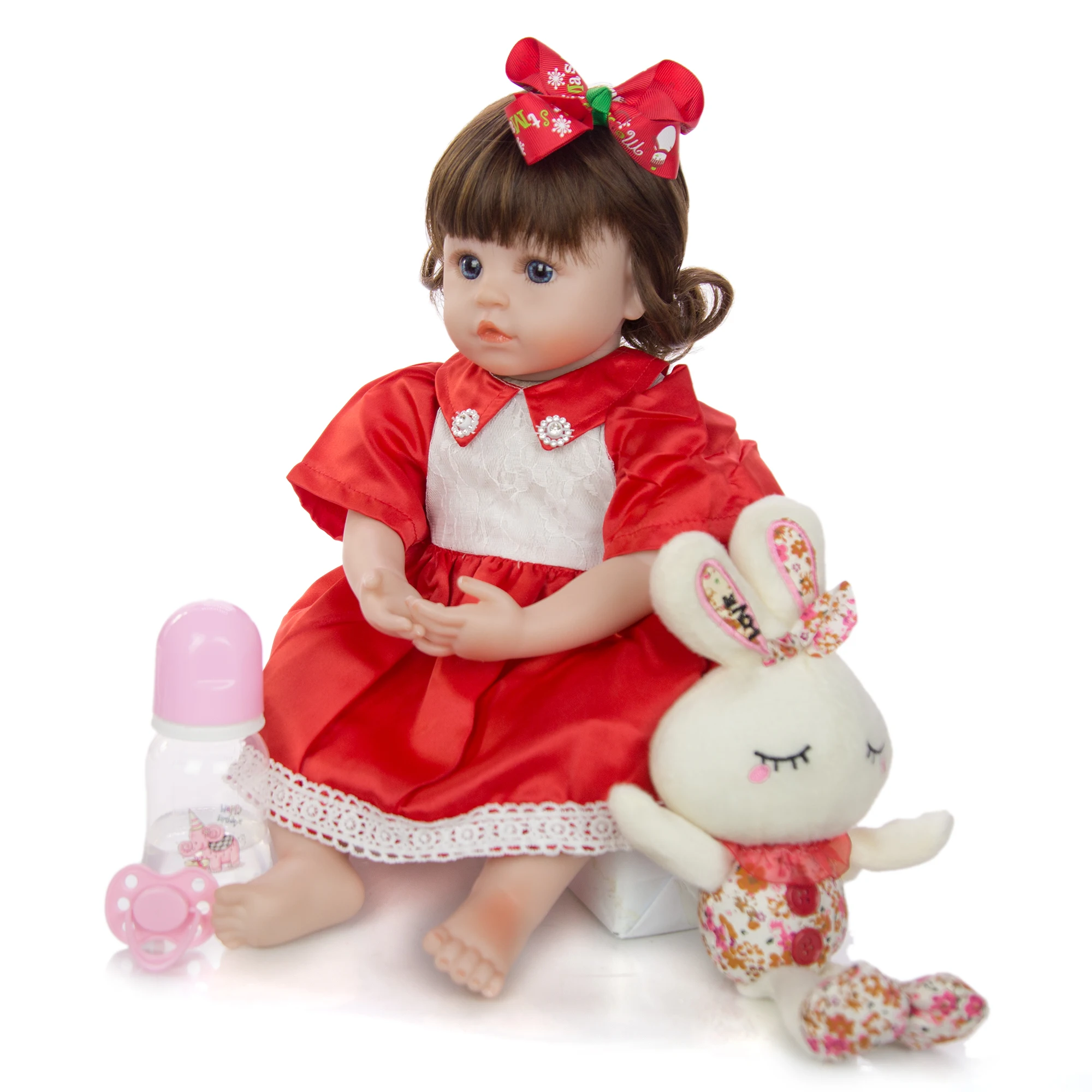KEIUMI 18 ''Роскошная принцесса Reborn Baby Doll Мягкая силиконовая виниловая кукла