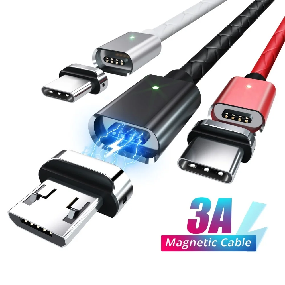 

magnetic charging cable mobile phone accessories usb carregador iphone fast shipping