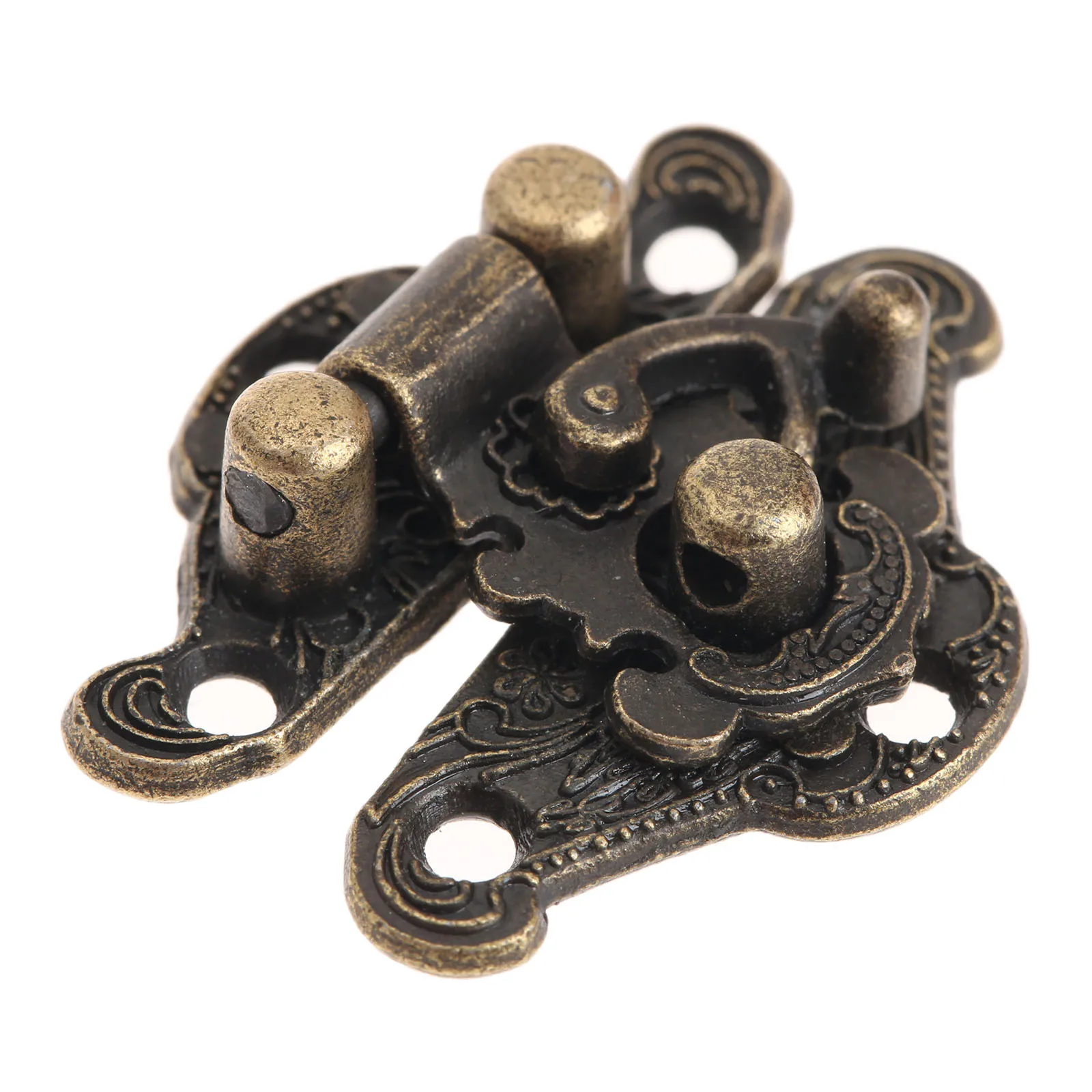 12 шт. 28x23 мм антикварные защелки ловит застежка деревянные пряжки декоративные ювелирные изделия деревянная защелка коробки крюк с винтовыми фунтурами
