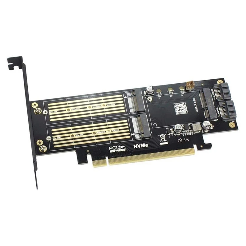 jeyi sk16 m 2 nvme ssd ngff адаптер pci e3 0 x4 m key b key msata плата рас