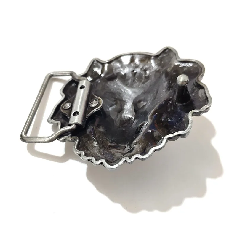 Роскошная брендовая мужская Тяжелая ременная пряжка однотонная в виде животного