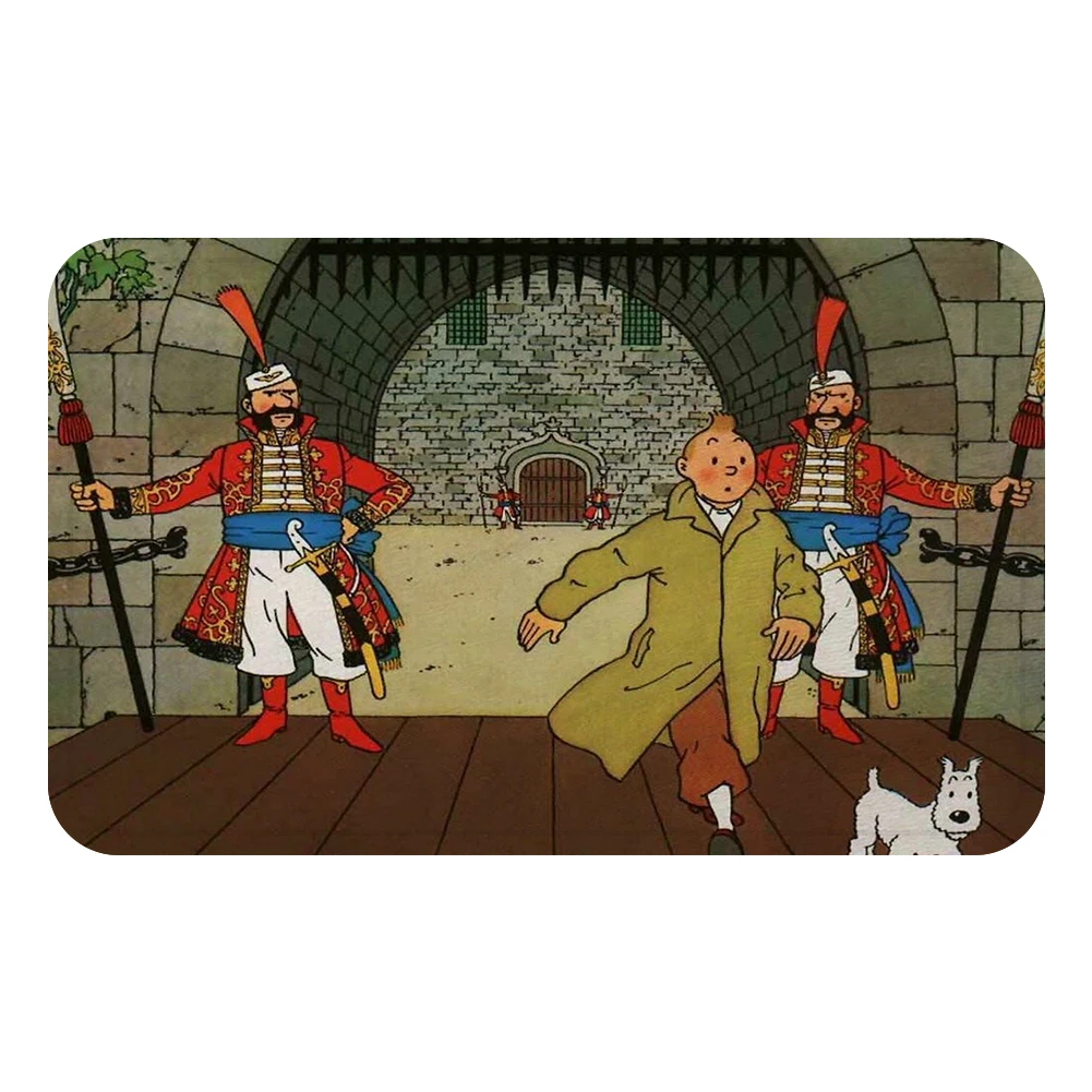 Tintin Adventure Mars China Doormat Bath Kitchen Carpet Decorative Anti-Slip Mats Room Car Floor Bar Rugs Door Home Decor Gift | Дом и сад