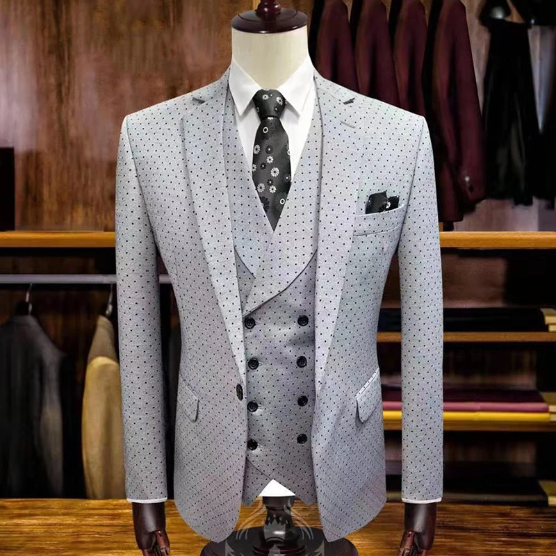 Европейские размеры мужские свадебные костюмы 2019 итальянский дизайн