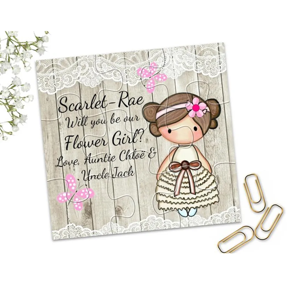 Персонализированная картинка-пазл вы станете моим цветочным рисунком подарок