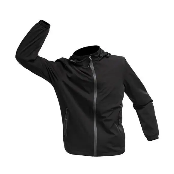 

Summer Hoodie Jacket for Men Thin Sunscreen Waterproof with Hooded Beach Men Casual Jackets Lightweight Zipper Outdoorwear Male