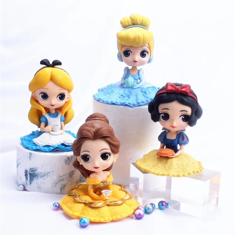 Фигурки принцесс Disney 6 видов Q Posket игрушки куклы Тиана Белоснежка Рапунцель